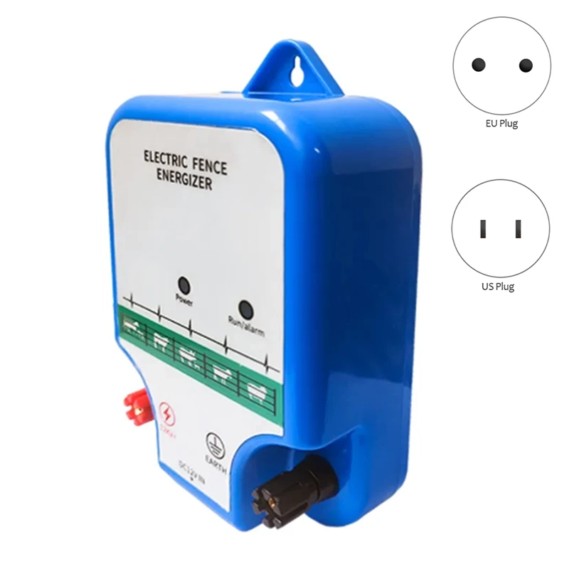 

Farm Electric Fence Amplifier Livestock High Voltage Pulse Controller Sheep Horse Poultry Fence Amplifier US Plug Durable