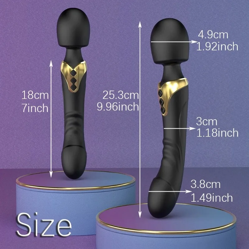 Powerful AV Magic Wand Dildo Vibrator Clitoris Stimulator Vagina Massager G Spot Masturbator Adult Sex Toys for Women view 6