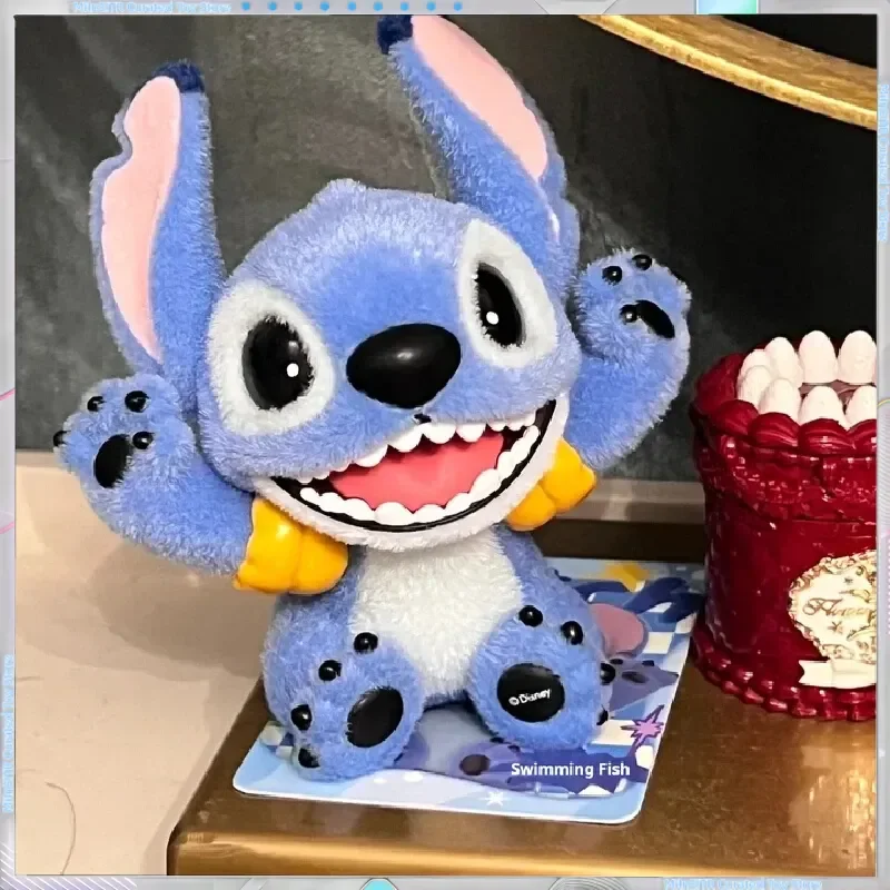Miniso Stitch Fluffy Adventure Long Series Plush Blind Box  Desktop Decoration Toy For Birthaday And Holiday Gift In Stock