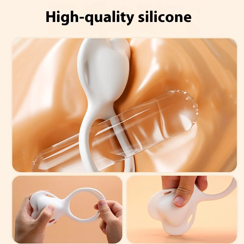 Pierścień na penisa zdalnie sterowany opóźniający wytrysk dla mężczyzn pierścień wibracyjny dla par zabawki erotyczne dla dorosłych męski pierścień na penisa ładowanie USB do noszenia