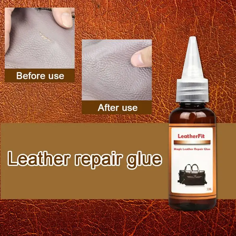 30ml Leather Repair Gel Leather Vinyl Repair Liquid Kit Car Seats Sofa Jacket Belt Shoes Repair Tool Leather Skin Refurbish Tool