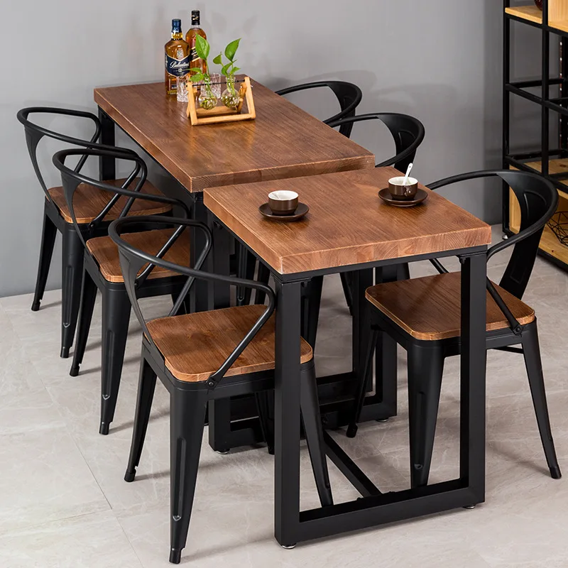 

Classical Metal Restaurant Hotel Furniture Table Chair Set Cafe Restaurant Chair Table