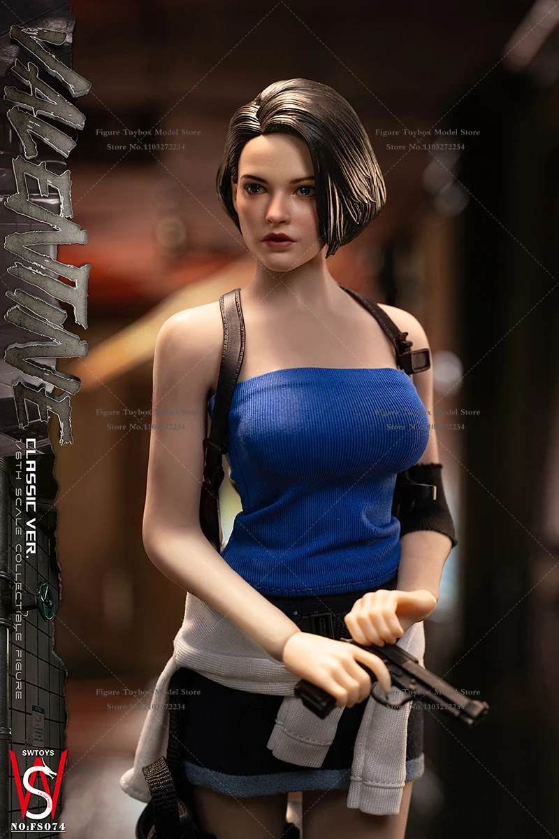 SWTOYS NO:FS074 1/6 스케일 발렌타인 질 숏 헤어 여성 액션 피규어 스마트 브레이브 걸 시뮬레이션 12인치 군인 모델 인형
