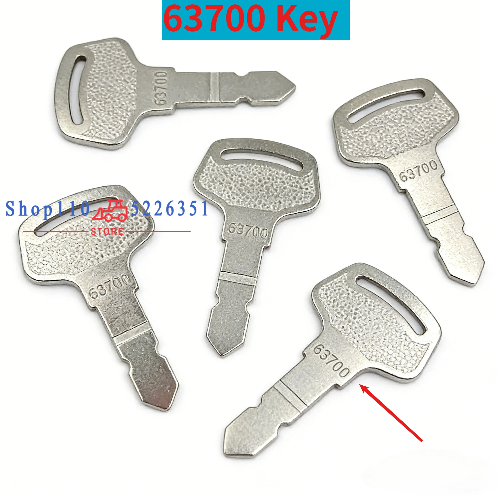 

5/3/2/1 шт. 63700 ключей зажигания 15248-63700 6C040-55432 заменяет подходит для трактора Kubota серии B