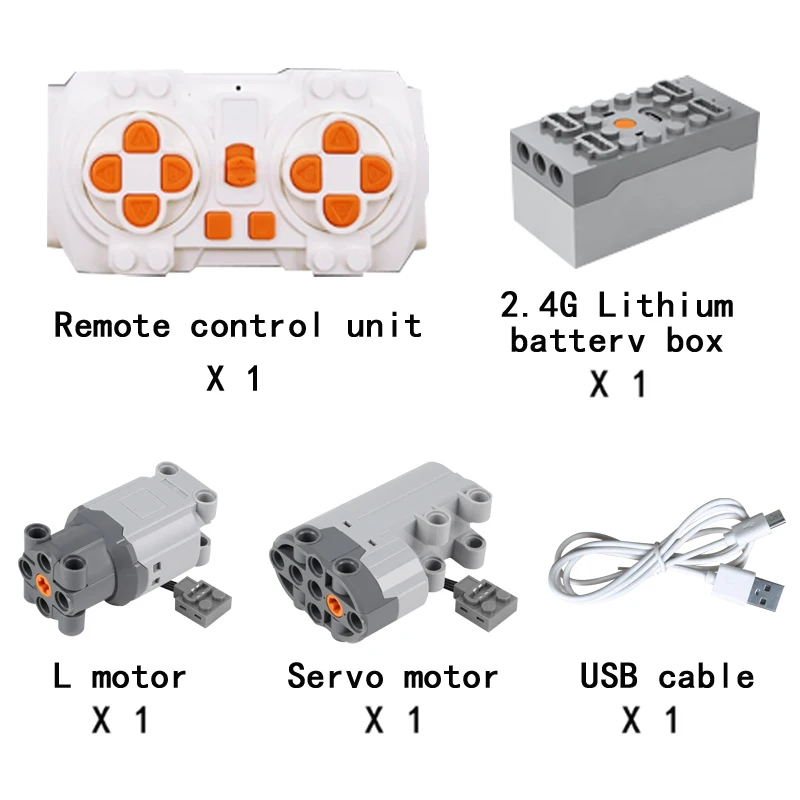 

MOC Строительный блок Мотор с дистанционным управлением 1:14 Наука и техника Спортивный автомобиль Силовые аксессуары Игрушки для мальчиков