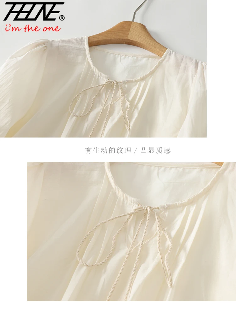 THHONE ฤดูร้อนแฟชั่นผู้หญิงเสื้อ 2025 เย็บปักถักร้อย Vintage Pullover แขนสั้นสบายๆเกาหลีเสื้อหลวมผู้หญิงเสื้อผ้า