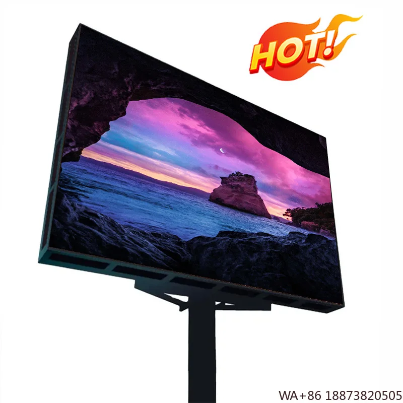 Écran LED personnalisé P8, taux de rafraîchissement élevé, économe en énergie pour l'extérieur, Installation facile pour les panneaux d'affichage et les événements