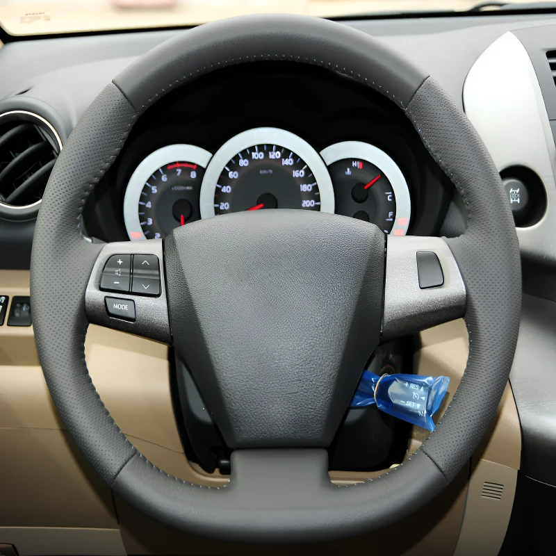 

Для Toyota RAV4 12Money, сшитый вручную чехол на руль, легкий и дышащий, полный дизайн модификации покрытия