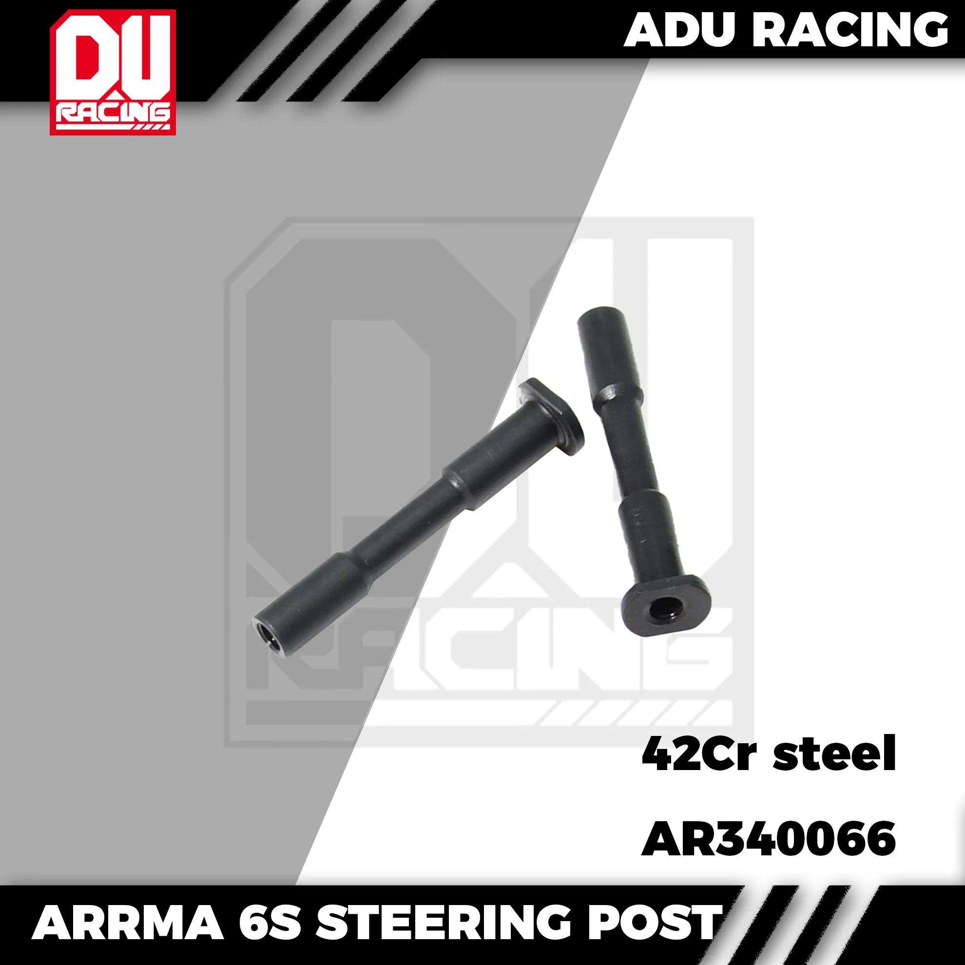 ADU RACING 42Cr hard steel  STEERING POST 6X42MM for ARRMA ALL 6S CARS KRATON OUTCAST MOJAVE TYPHON ARA340186