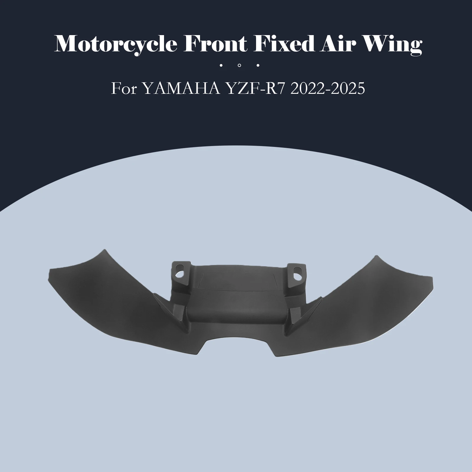 For YAMAHA R7 2022-2025 Wind Wing Cover Cone Aerodynamics Fairing Winglets YZF-R7 2023 2024 2025 Motorcycle Front Lip YZF R7