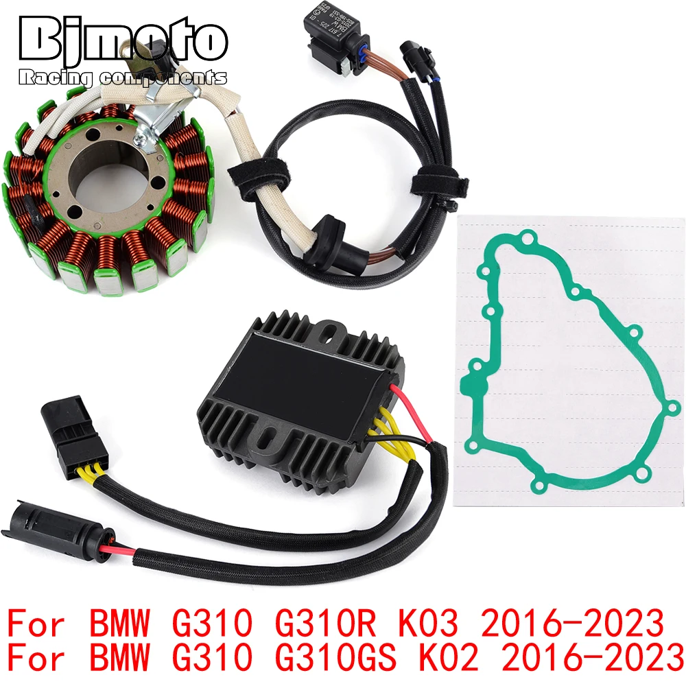 

G310 2023 Engine Stator Coil+Voltage Regulator rectifier For BMW G310 G310R K03 G310GS K02 2016-2020 2021 2022 With Gasket