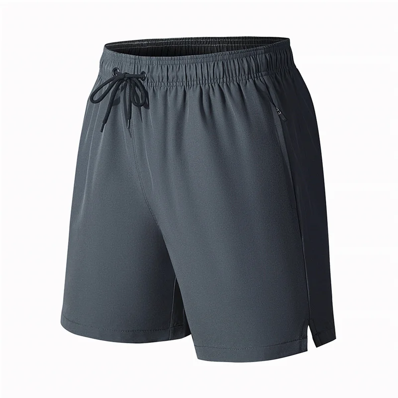 Brand 2023 Men's Stretch Swim Trunks Quick Dry Beach Shorts Running Jogging With Zipper Pockets and Mesh Lining