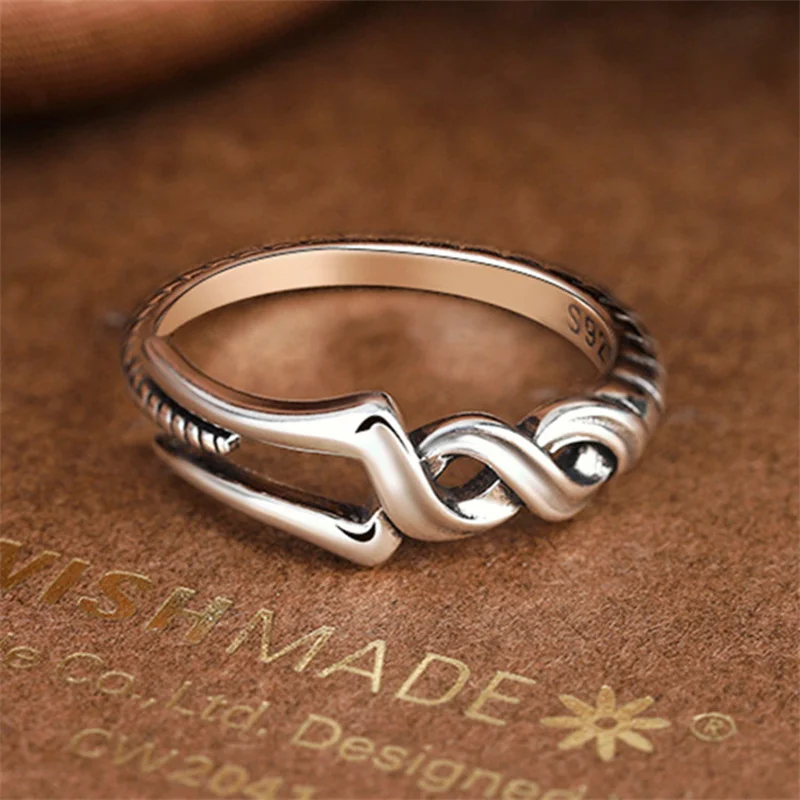 Anillos de apertura Spear of Longinus para hombres, Color plateado, anillo de dedo de Metal, regalo de joyería de fiesta Punk masculino, venta al por mayor