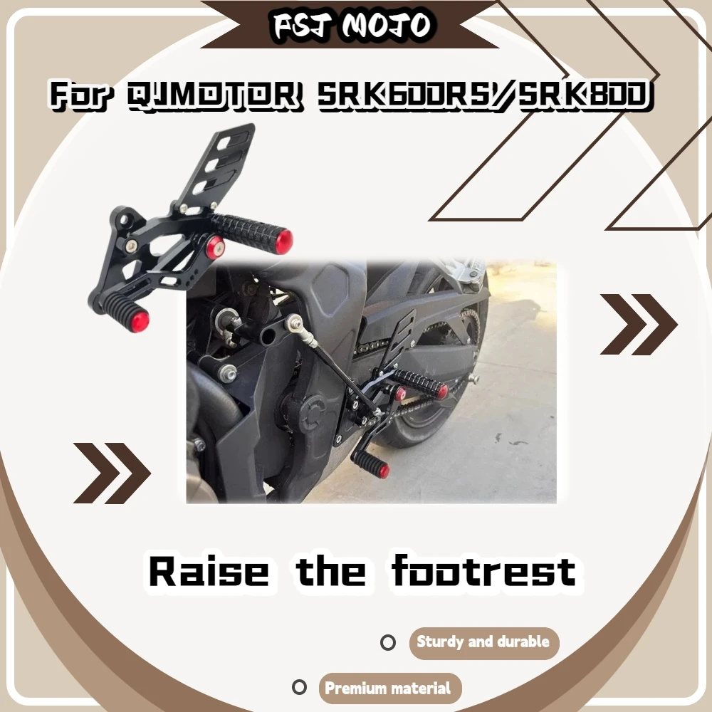 For QJMOTOR SRK600RS SRK800 Upgraded Racing Footpeg, Height Rear Shift Design Full Brake System Moto Accessories