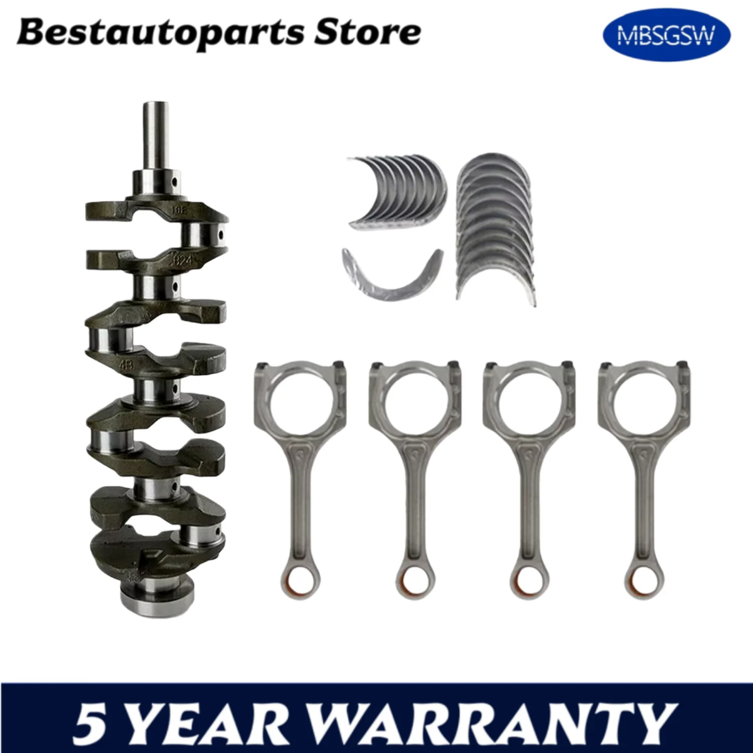 G4KJ 2.4L Engine Connecting Rod & Thrust Bearing Set Connecting Rod Crankshaft For 2014-2018 HYUNDAI KIA Sorento Optima Parts