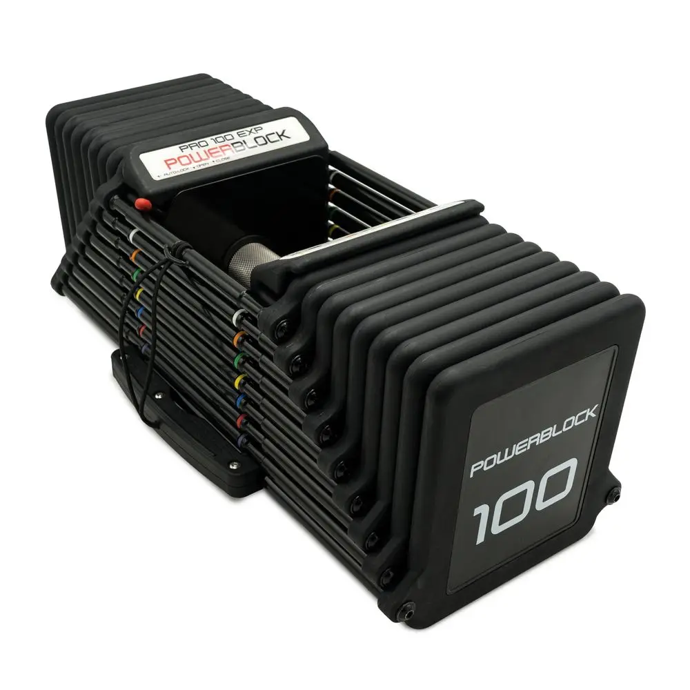 

Pro 100 Adjustable Dumbbell, Sold As A Single Unit 5100 lb Dumbbell Durable Steel Build, Innovative Workout Equipment, Strength