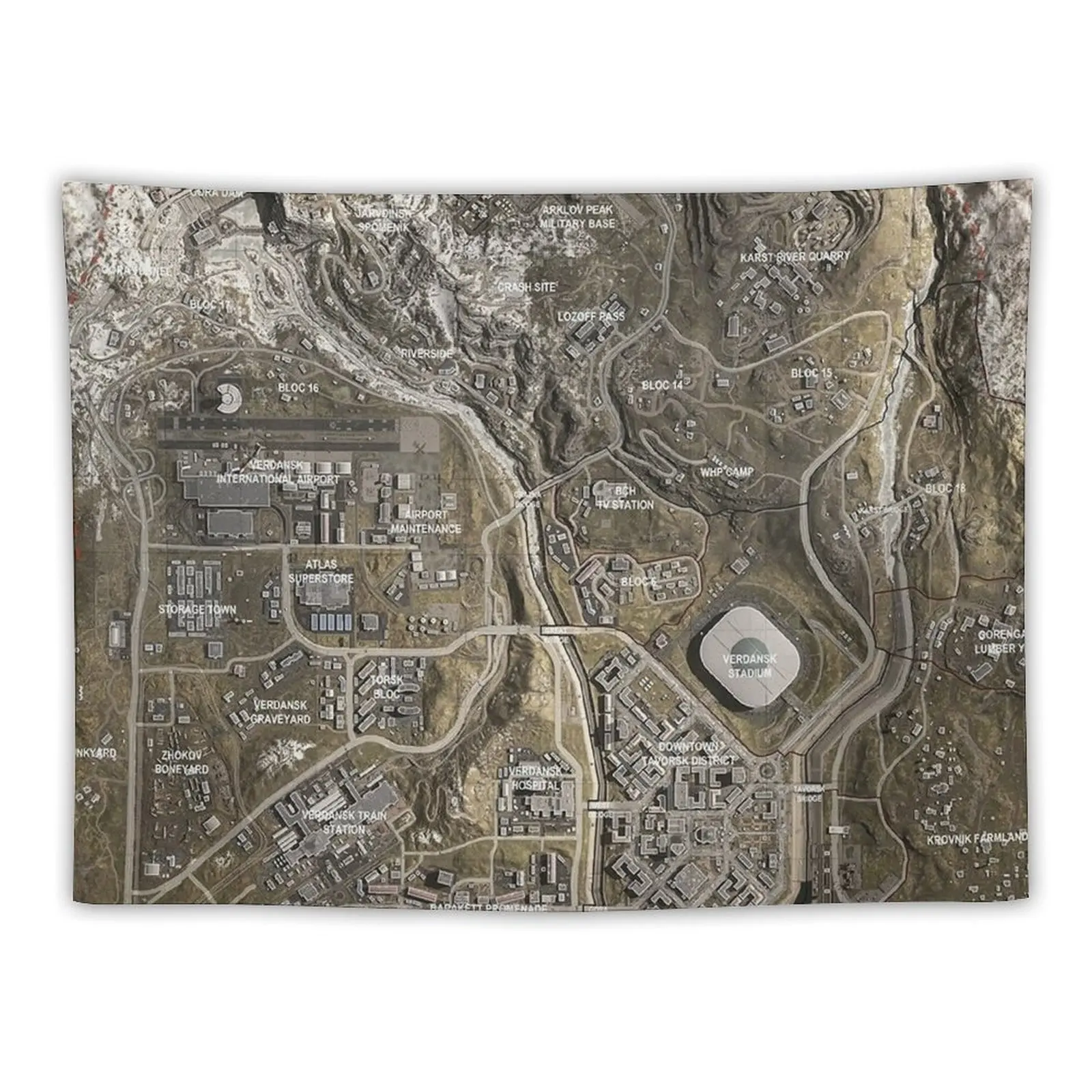 

Warzone Map Tapestry Wall Hanging Decor Wall Deco Decoration For Bedroom Tapestry