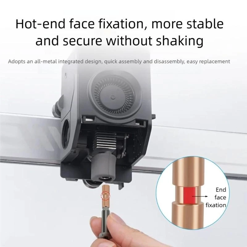 

All Metal Throat Assembly With 0.4mm Opening For Rapid Printer Maintenance And Upgrades F19E