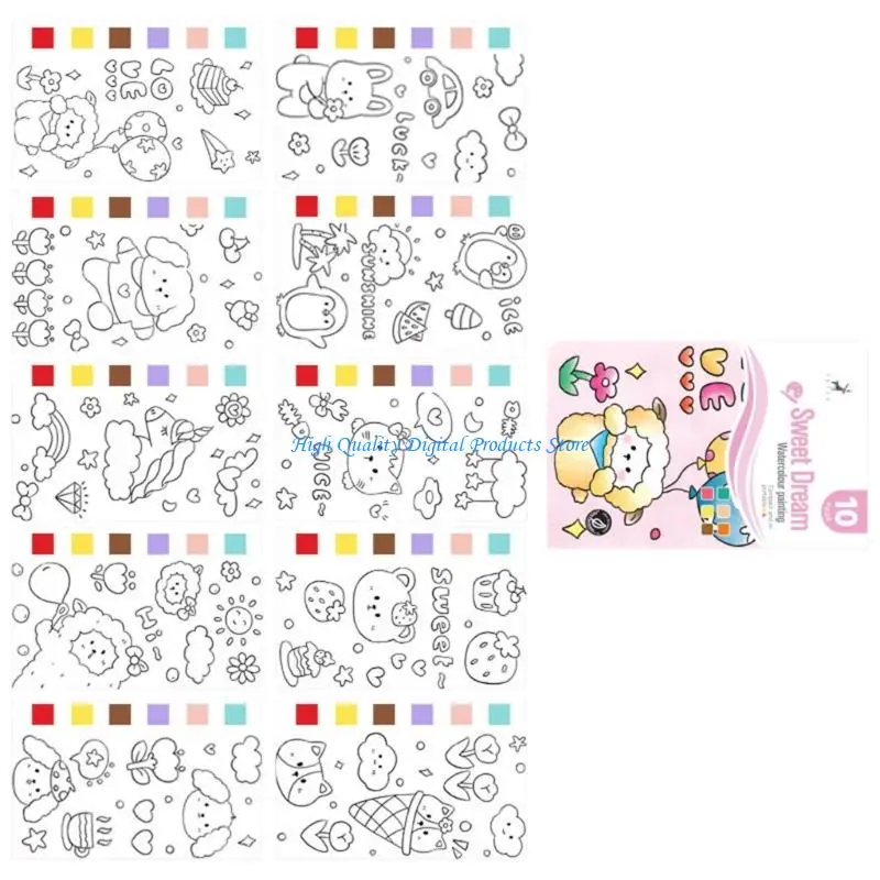 U2je Children Phác thảo sách Nhiều chủ đề Sách vẽ màu nước