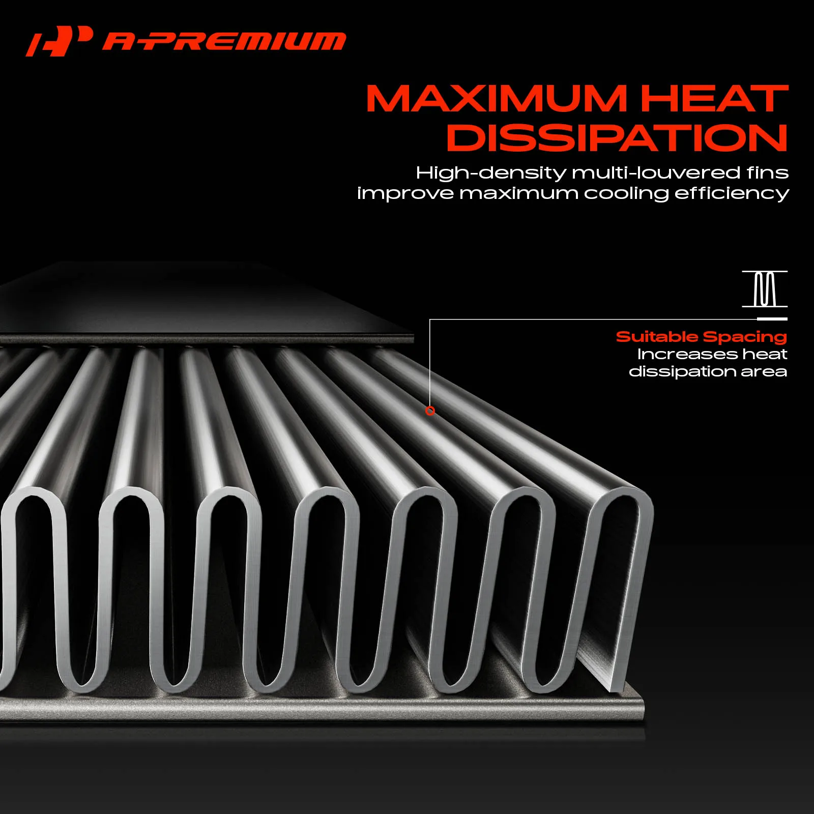A-Premium Radiator for Chevrolet Tahoe C1500 Suburban K1500 Suburban 1995-1999 C2500 Suburban 1994-1999 GMC Yukon 1994-1997