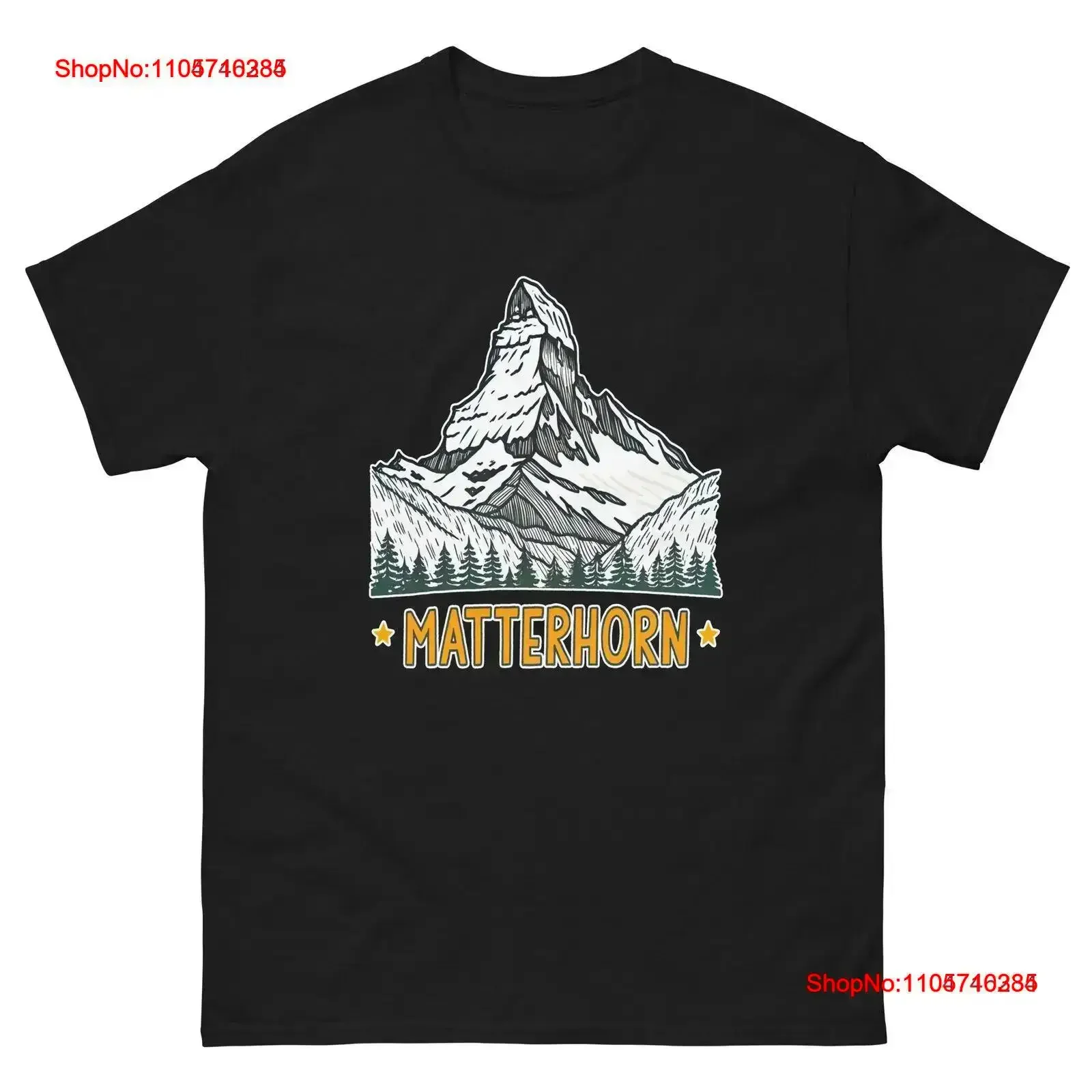 Matterhorn Attraction Landmark Travel T Shirt vintage Washed Comfortable streetwear designer clothes Soft vintage Washed Unisex
