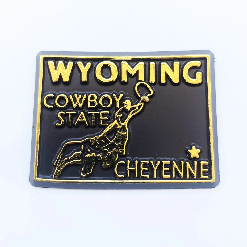 Wyoming  Fridge Magnets Travel 3D Memorial Magnetic Refrigerator