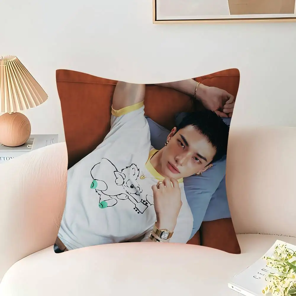 Hyunjin وسادة هدية ديكور المنزل والمكتب غرفة نوم أريكة غطاء وسادة السيارة 45x45 #6