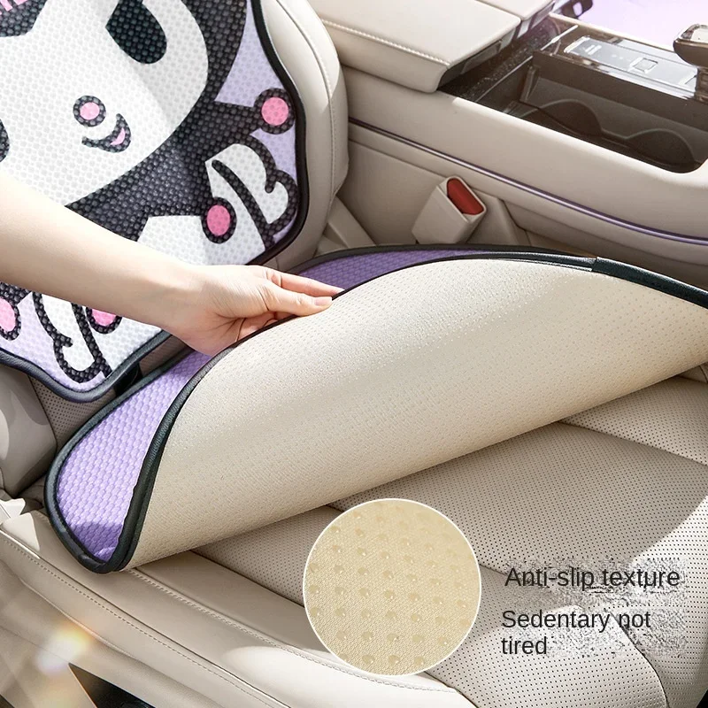 My Melody Hello Kitty Car Seat Cushion Neck Pillow Four-Season Breathable Cushion Seat Cover Cartoon Kuromi Car Accessories - Image 3