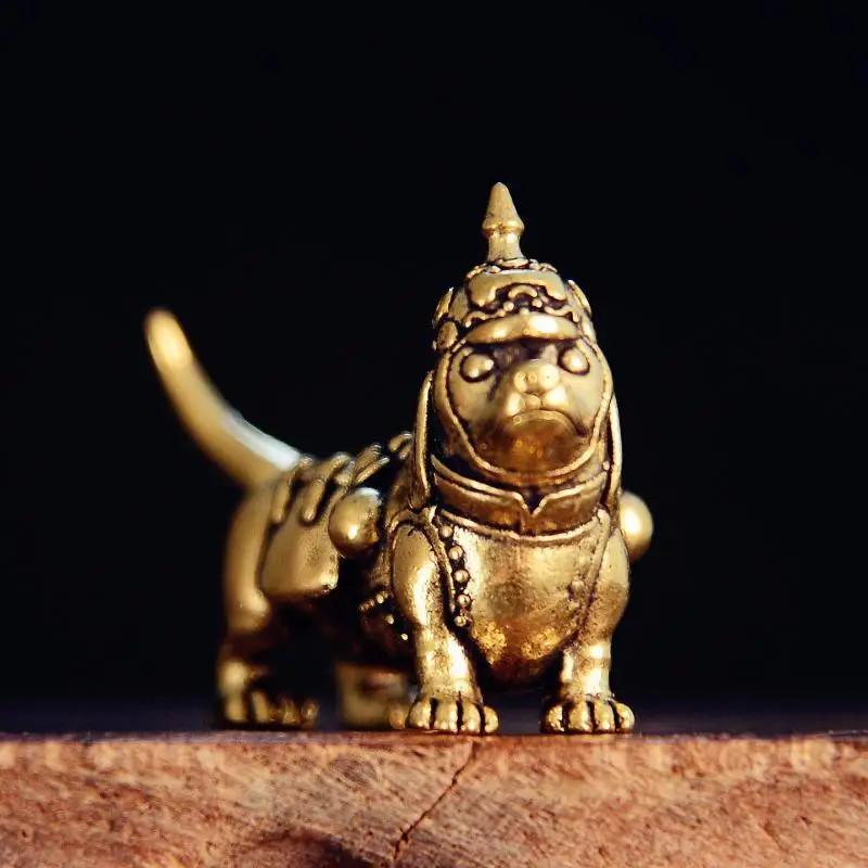 Crown Dog Harzfigur, langer Körper, kurze Beine, Mini-Statue, langlebige Tischdekoration für Fensterbrett-Dekor – Detail 3