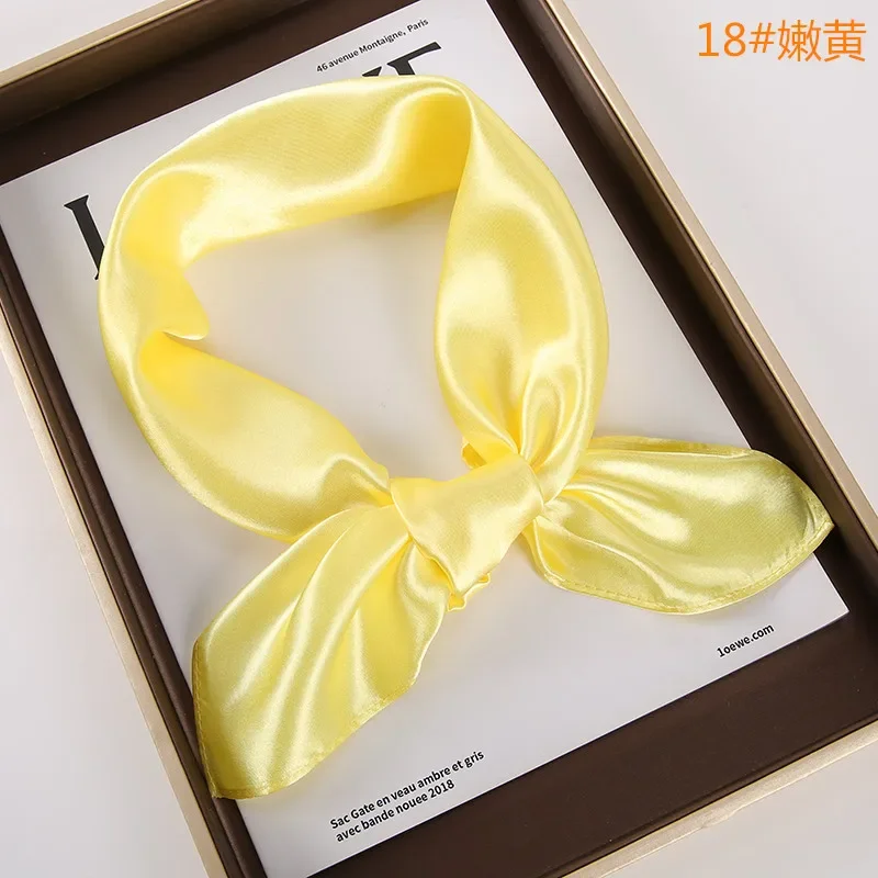 

Small Fresh Tied Bag Ribbon Silk Tied Hair Decorative Letters Floral Hair Belt Snood Scarf Women