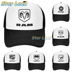 New Arrival Dodge Car Logo Cap for Unisex Adult Grid Hat Trucker Hat  Men Golf Hat