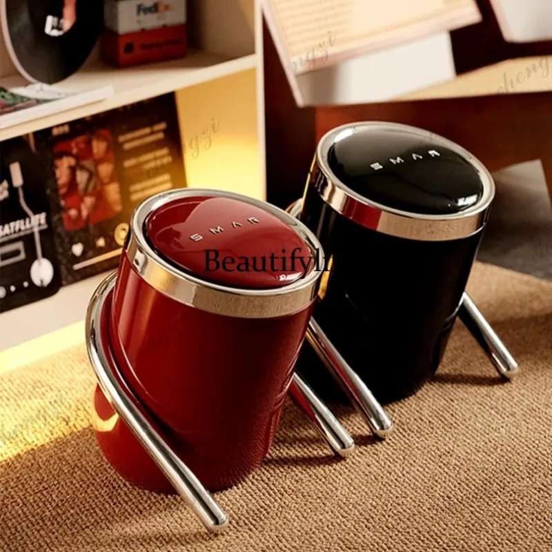 Retro trash can household kitchen living room bathroom bedroom tea room toilet office bed and breakfast hotel storage bucket
