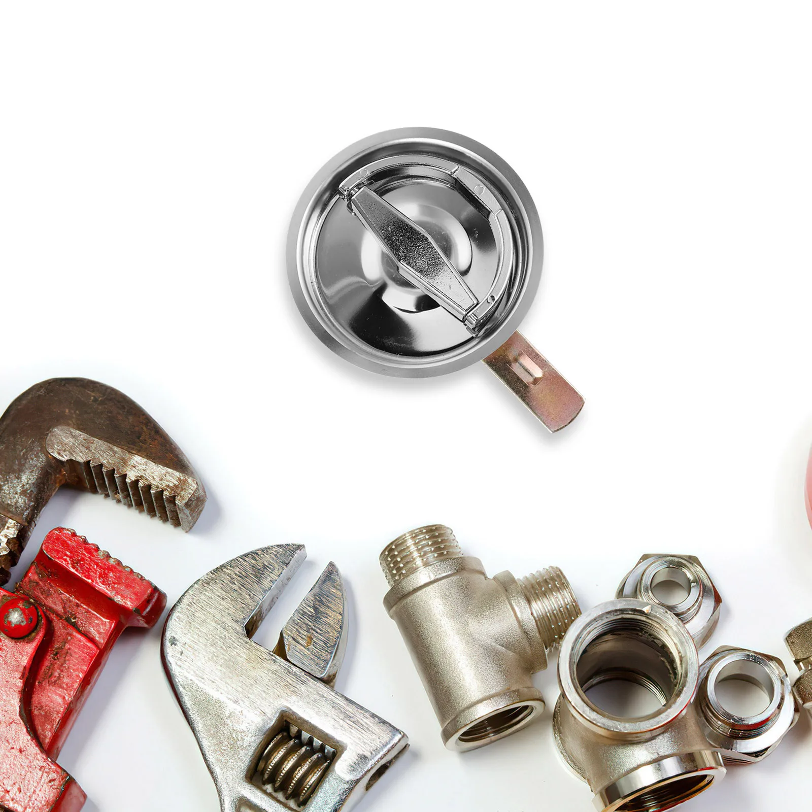 

Round Fire Hydrant Latch Lock Replacement Heavy Duty Metal Lock for Cabinet Toolbox Panel Secure Access Fire Safety Parts