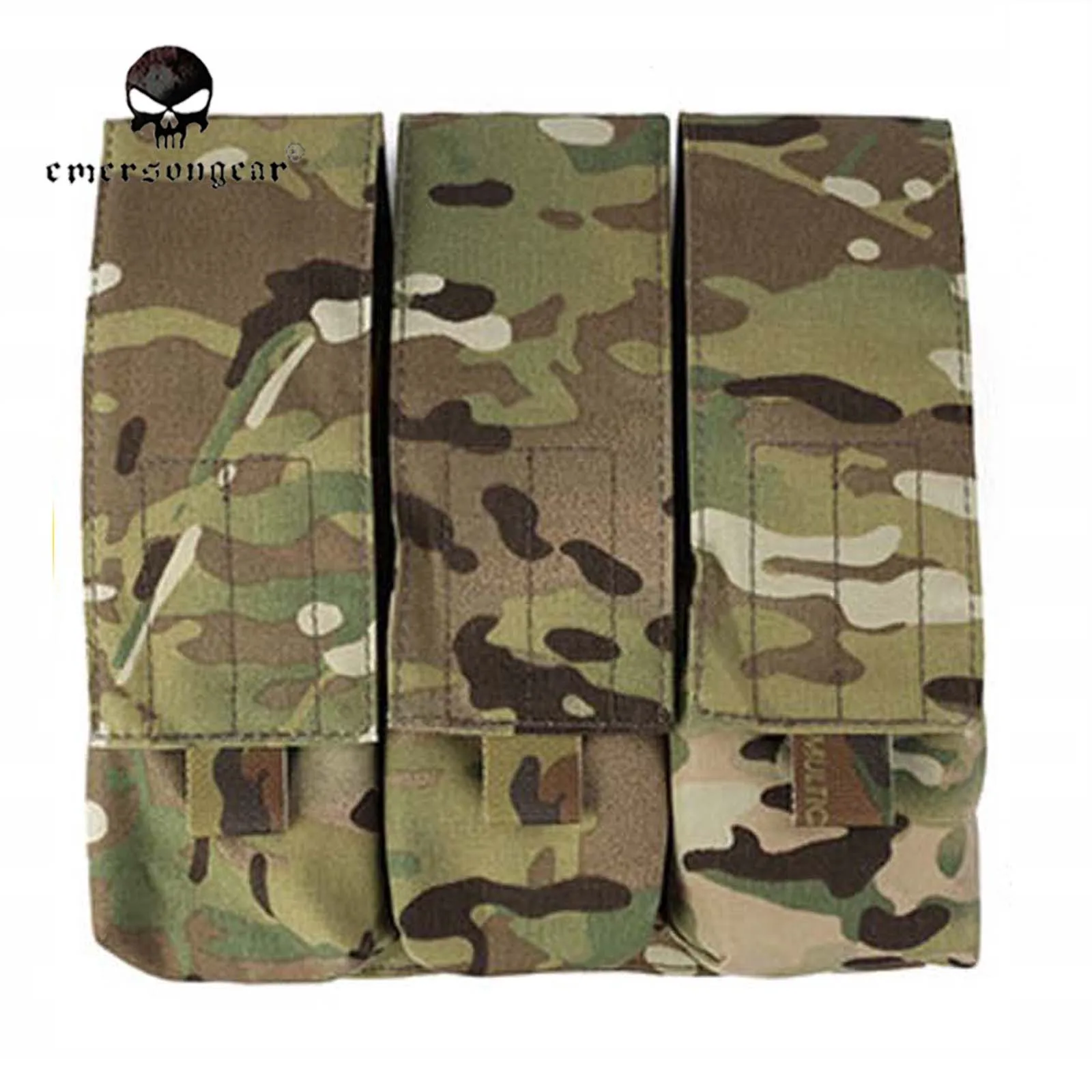 

Emersongear Nylon Triple Magazine 7.62 Pouch for AK Rifle Panel for Hunting Airsoft Hiking Shooting Tactical LBT Style