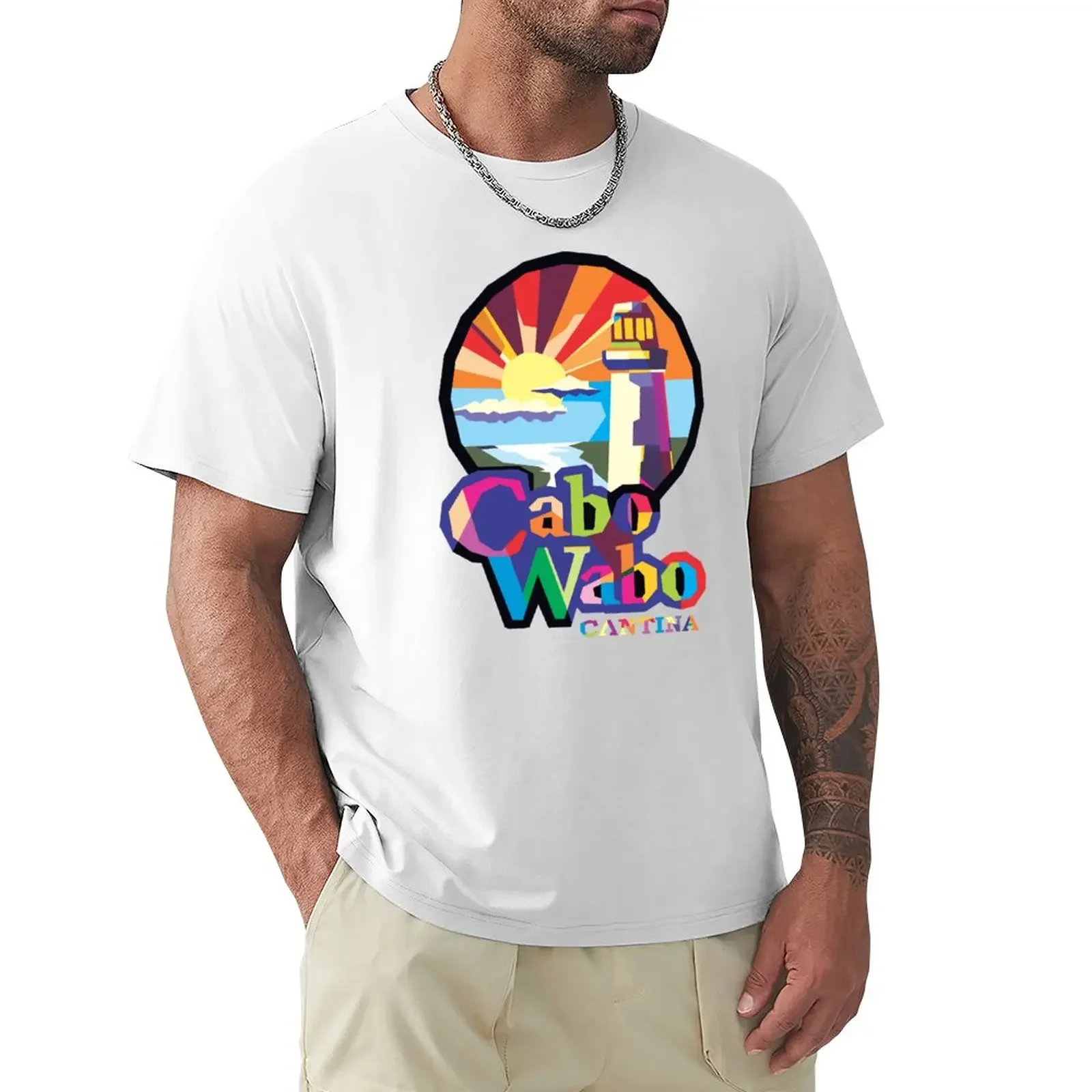 Cabo wabo WPAP Art T-Shirt blanks korean fashion oversized t shirt men