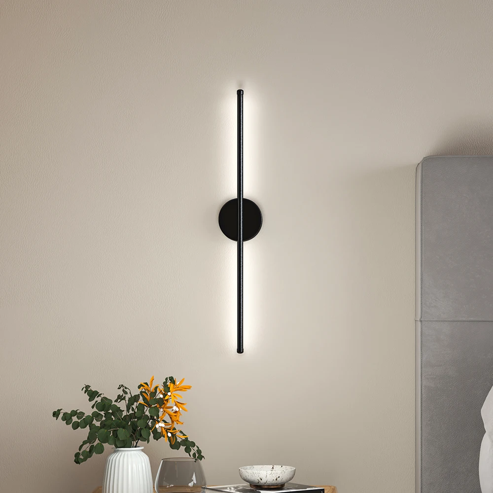 60CM Minimalist Linear LED Wall Sconce for Living Room Bedroom Linear Light, White Light