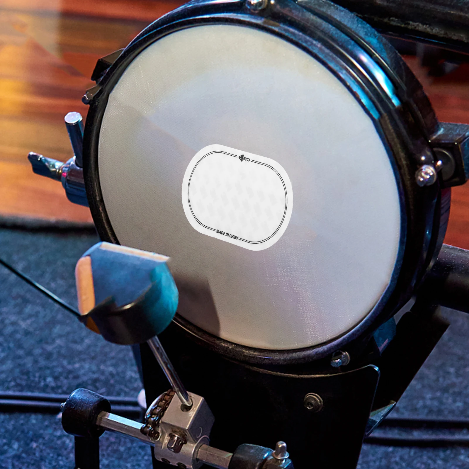 

2pcs Double Kick Pad Protector Reusable Waterproof Drum Head Protection Percussion Accessories Drum Skin Patch Instrument Parts