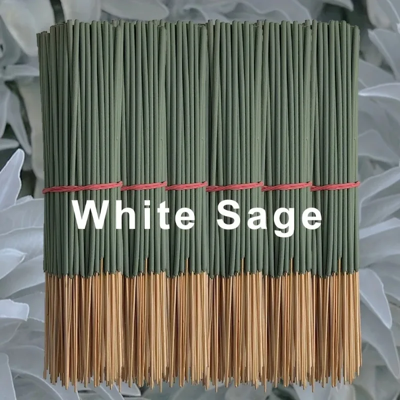 Hot sale 24 White Sage Incense Sticks, 8.66inch , Suitable for Yoga and Meditation, Purifies the Mind and Eliminates Negative Energy