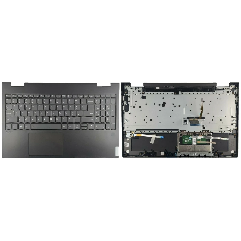 Imagem -06 - Substituição para Lenovo Yoga C74015iml Portátil Case Superior Palmrest Touchpad com Conjunto de Teclado Retroiluminado 5cb0u43851