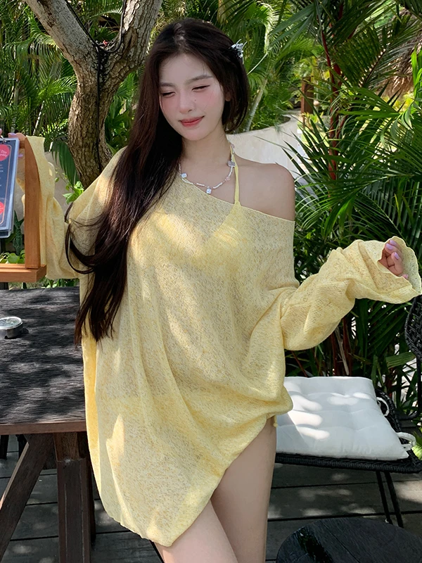 Conservative Three-Piece Bikini Swimsuit Women's Sexy Sweetheart Trendy Slimming Cover-Up Sport Yoga Fitness Fans Supplies