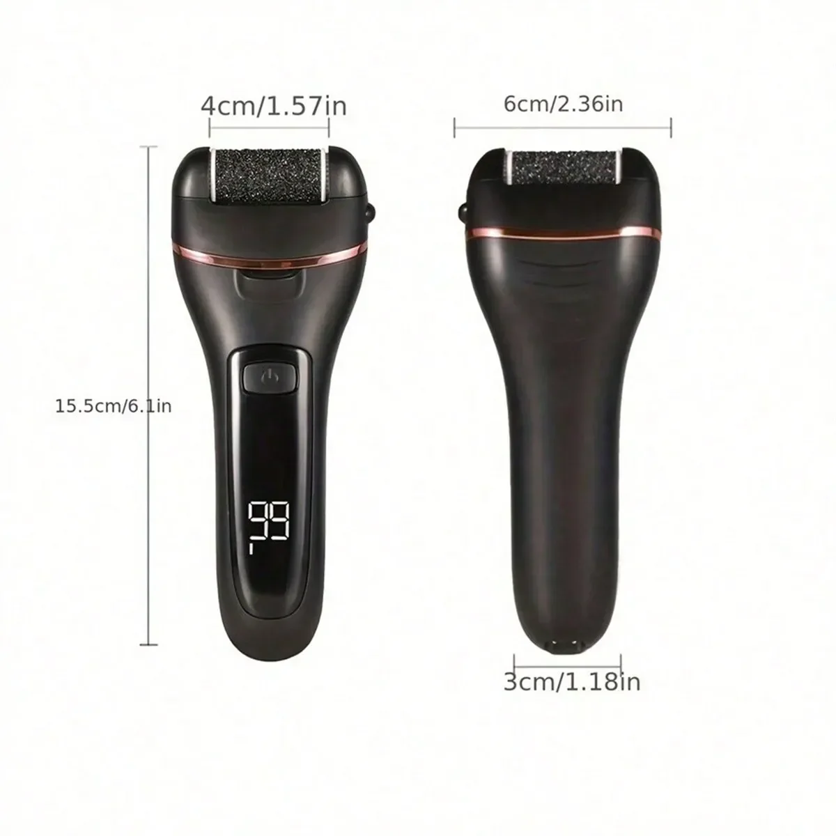 Kit elétrico de remoção de calos de pé, moedor de pé elétrico, kit de pedicure recarregável, arquivo elétrico de rachaduras no calcanhar