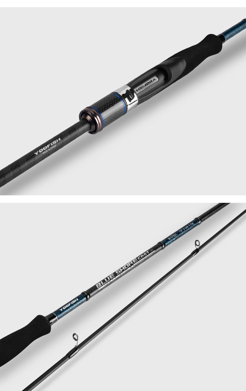 Yoofish BLUE Shorecast Breakwater Bassrute 2,34m 2,6m 2,74m 2,52m 2,76m 2,93m 3,05m L ML M MH Salzwasser Leichte Spinnruten – Detail 9