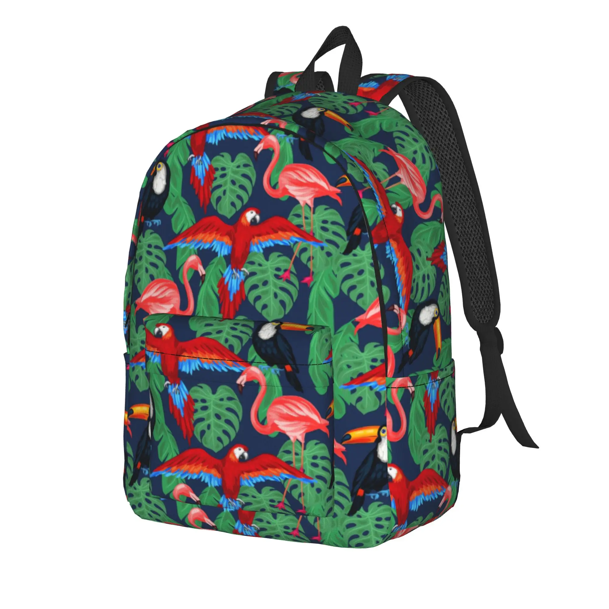 Tropical Birds And Palm Leaves    Backpack  Travel Backpacks Men Design Large School Bags Kawaii Rucksack