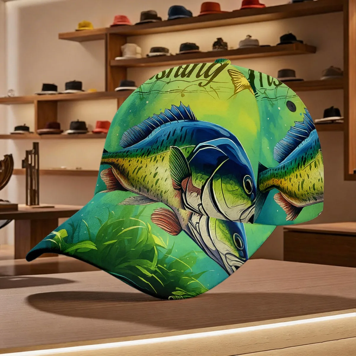 bone-ajustavel-com-estampa-de-aventura-de-pesca-estilo-moderno-e-divertido-feito-de-tecido-nao-elastico