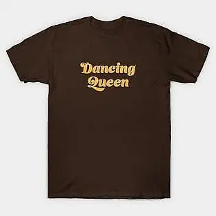 Dancing Queen Vintage Vibes Retro 80 90S    Unisex summer T-shirt Cotton fashion couple clothes