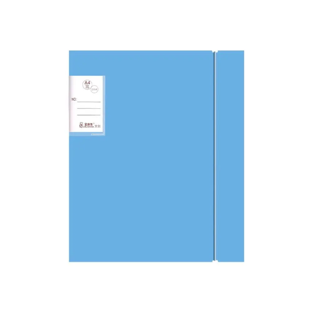 

Portable Loose-leaf Design File Folder Set PP Waterproof Document Organizer Test Paper Storage Clip Students