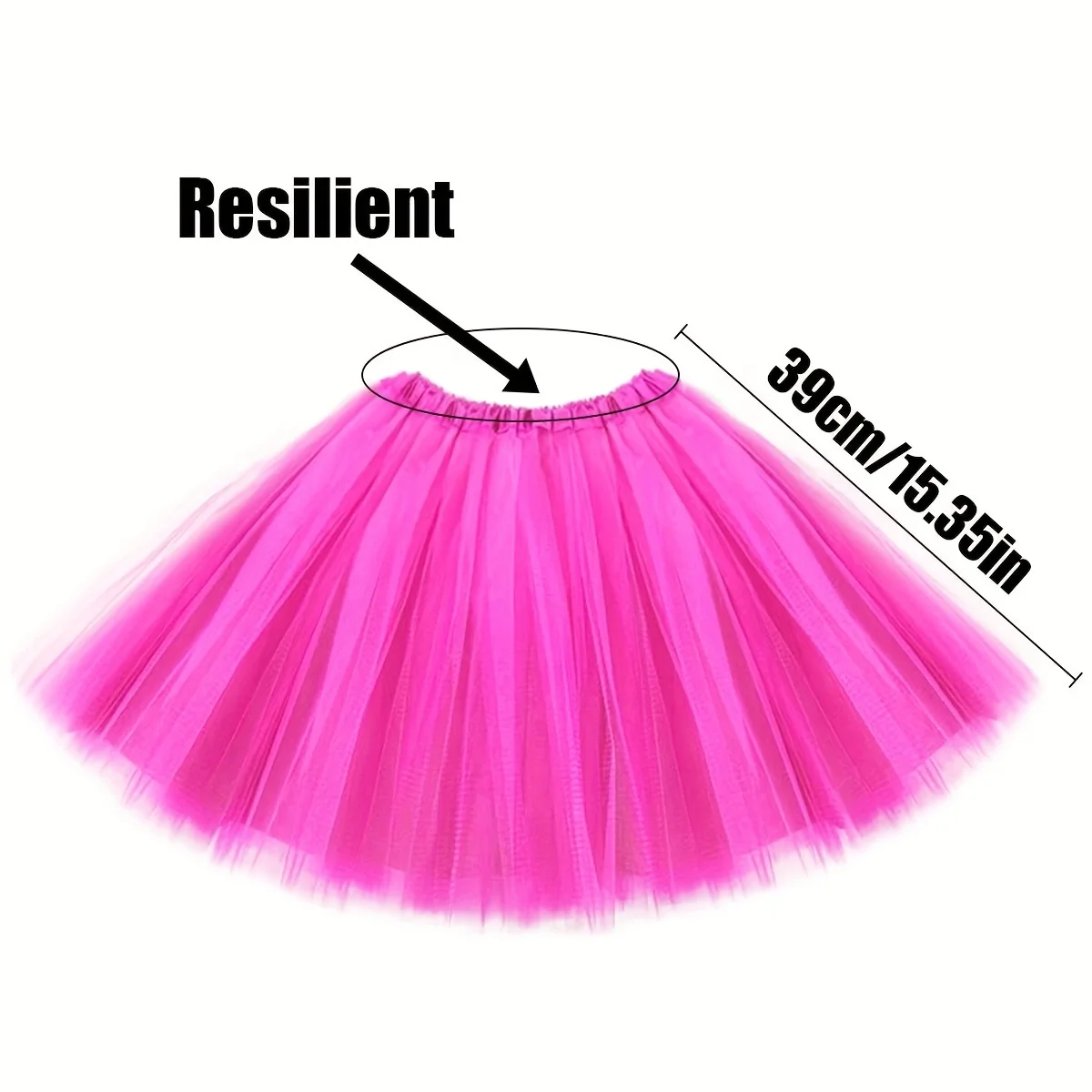 Falda tutú de 3 capas de los años 80, para fiestas, festivales de baile y bodas, Halloween, Navidad, Pascua, para niños y adultos baile de ballet