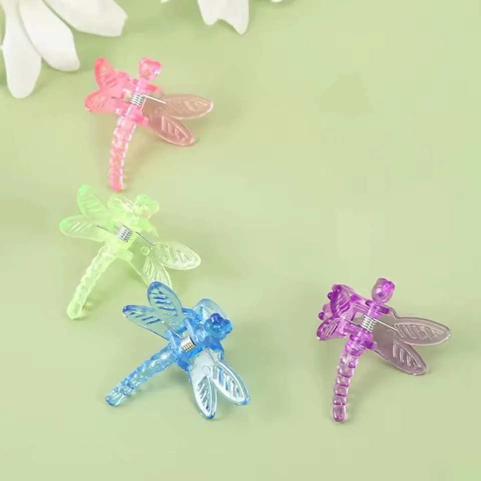 12PCS Dragonfly Clips Garden Orchid Plant Clamps Flowers Vine Support Fixed Stem Clasp Tied Bundle Branch Bonsai Decoration