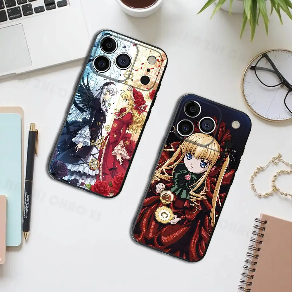 

R-Rozen S-Suigintou S-Shinku Silicone Phone Case For IPhone 17 16 15 14 13 12 11 X XS Plus Pro Max Shockproof Soft Cover