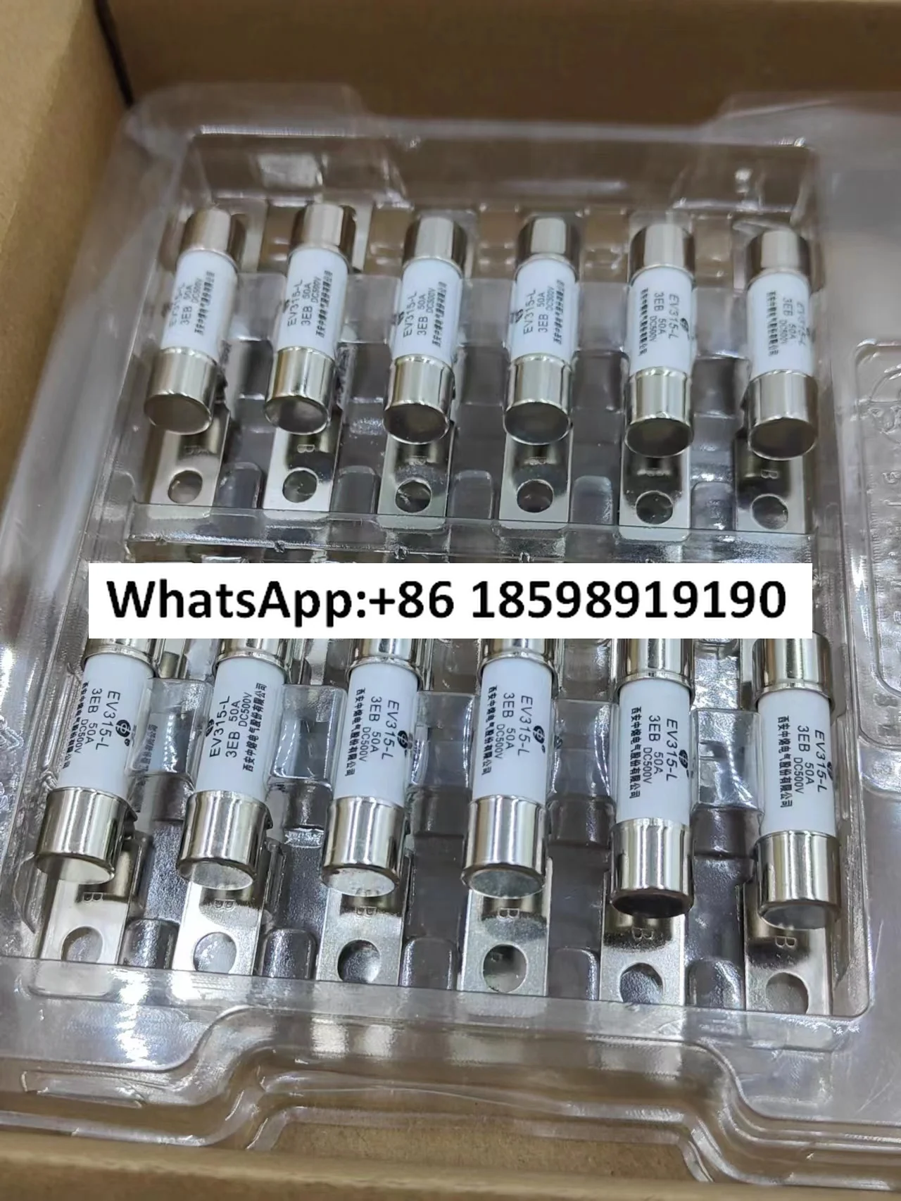 

EV315 L 3EB15A20A60A50A30A500VDC fuse tube High temperature resistance